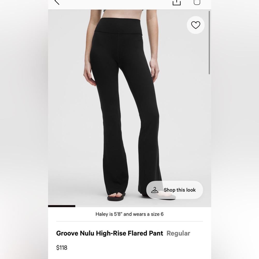 LULULEMON groove nulu high rise flared pant